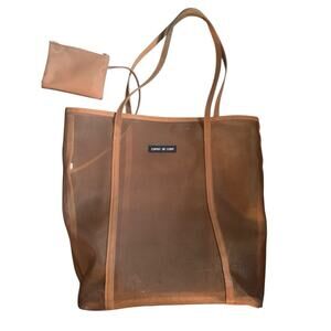 Esprit De Corp Vintage Brown Mesh Shoulder Bag Excellent Condition With WALLET